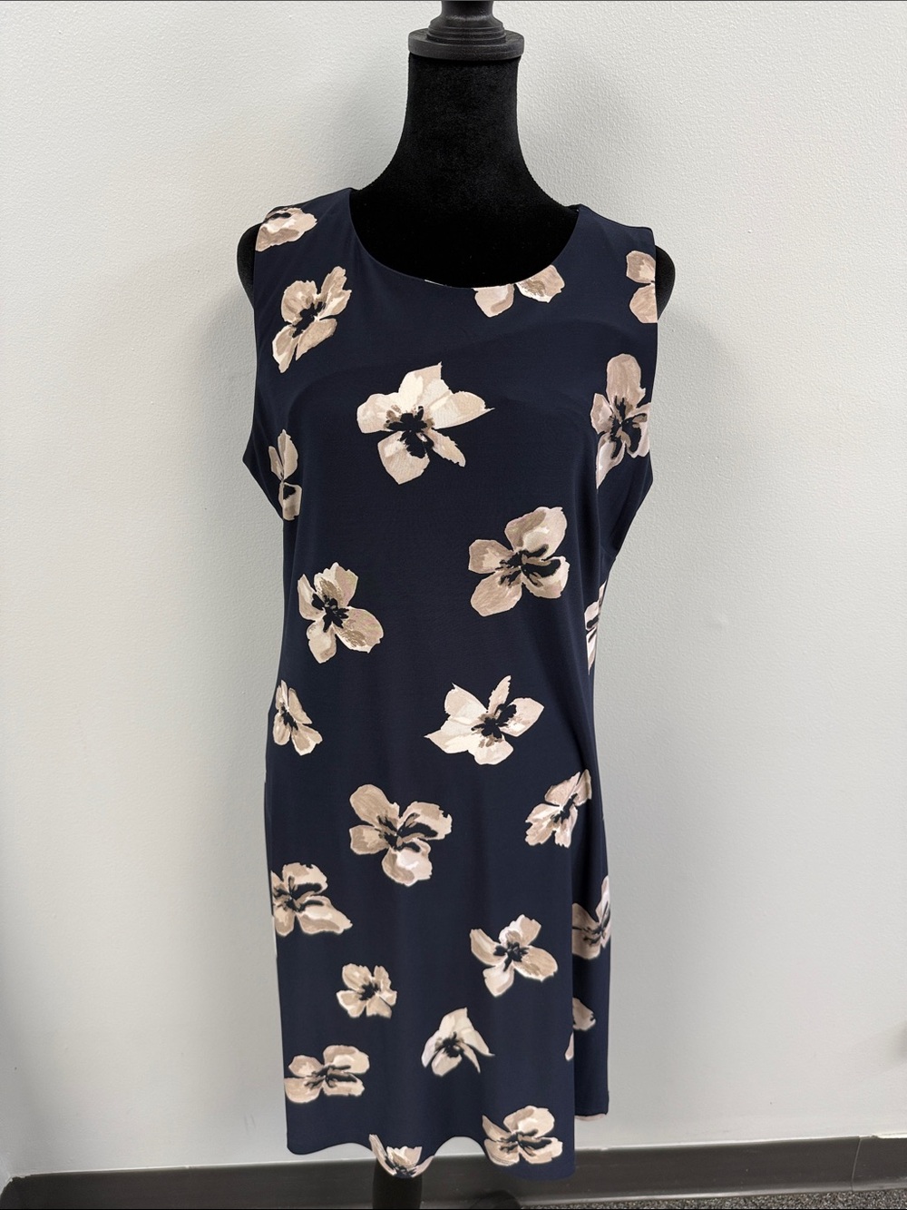 Sleeveless Navy Floral Shift Dress - Navy Floral - Tommy Hilfiger